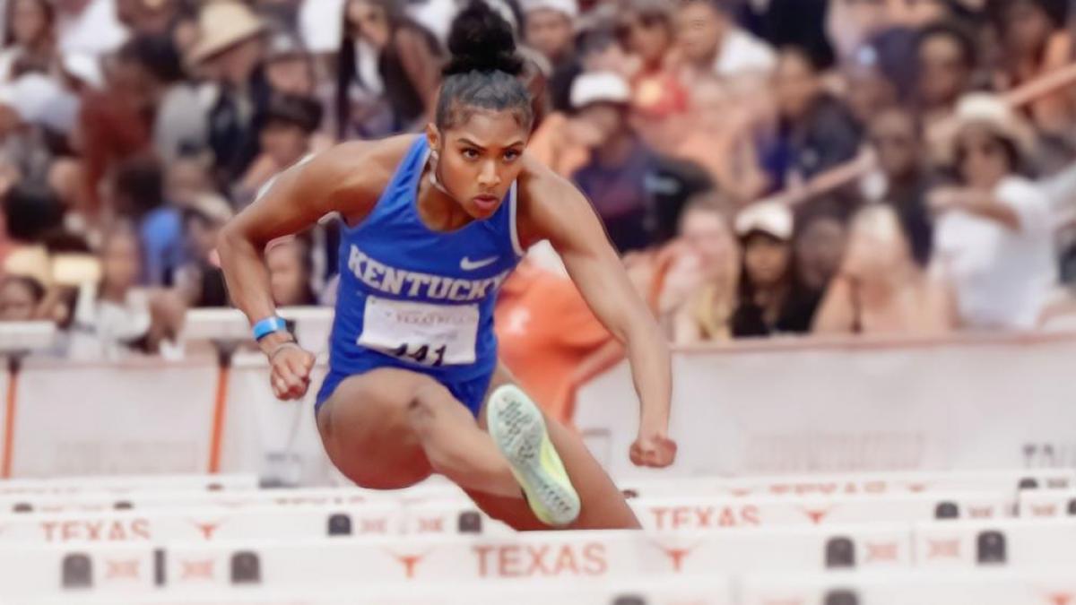 Masai Russell Sets NCAA 100m Hurdles Recordof 12.36 at Texas Relays