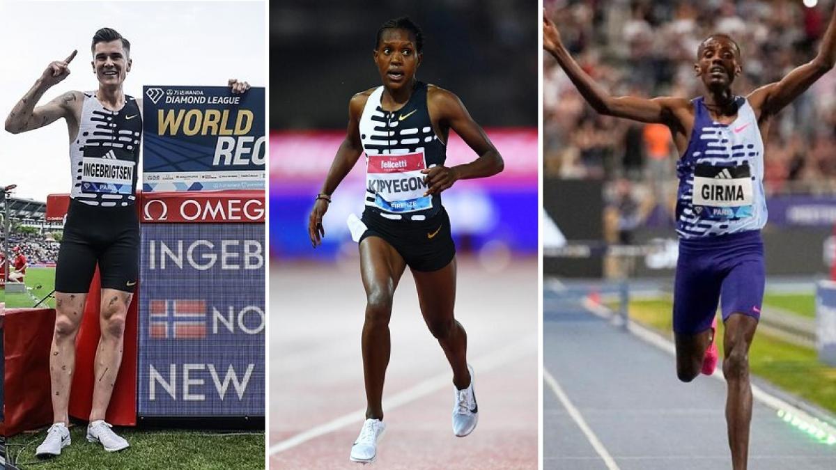 Paris Diamond League: Kipyegon, Girma And Ingebrigtsen Break World ...