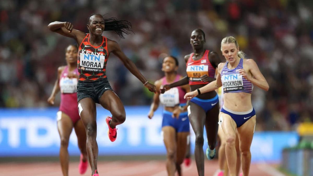 Kenya's Mary Moraa ends Athing Mu's winning streak to win 800m World