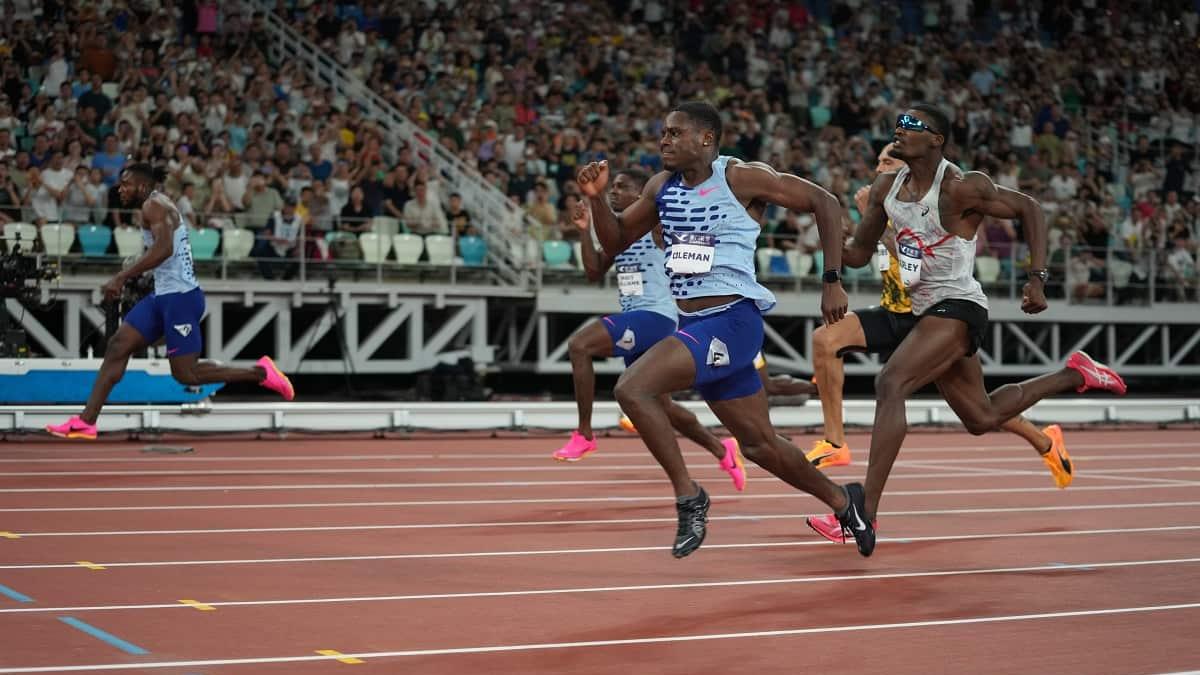 Xiamen Diamond League Christian Coleman Storms to Victory in Men's