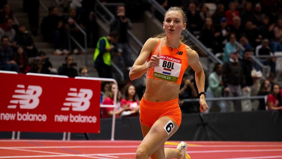 Netherlands runner Femke Bol broke her own 400 meters world record at the  world athletics indoor championships, winning in 49.17 seconds
