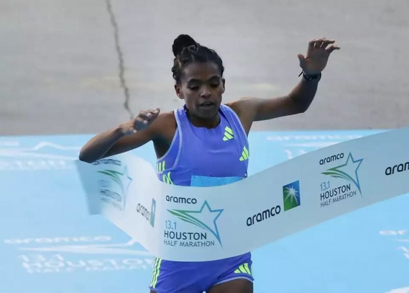 Senayet Getachew Triumphs in Thrilling Women's Race at 2025 Houston