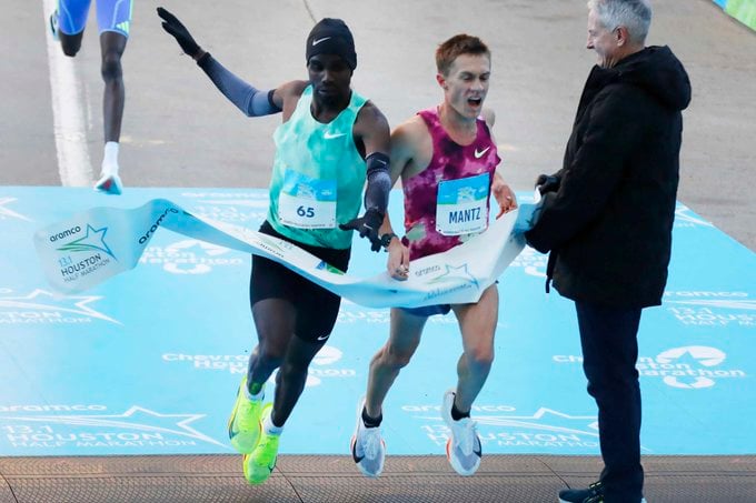 Houston Half Marathon Addisu Gobena Wins, Conner Mantz Sets American Record Watch Athletics